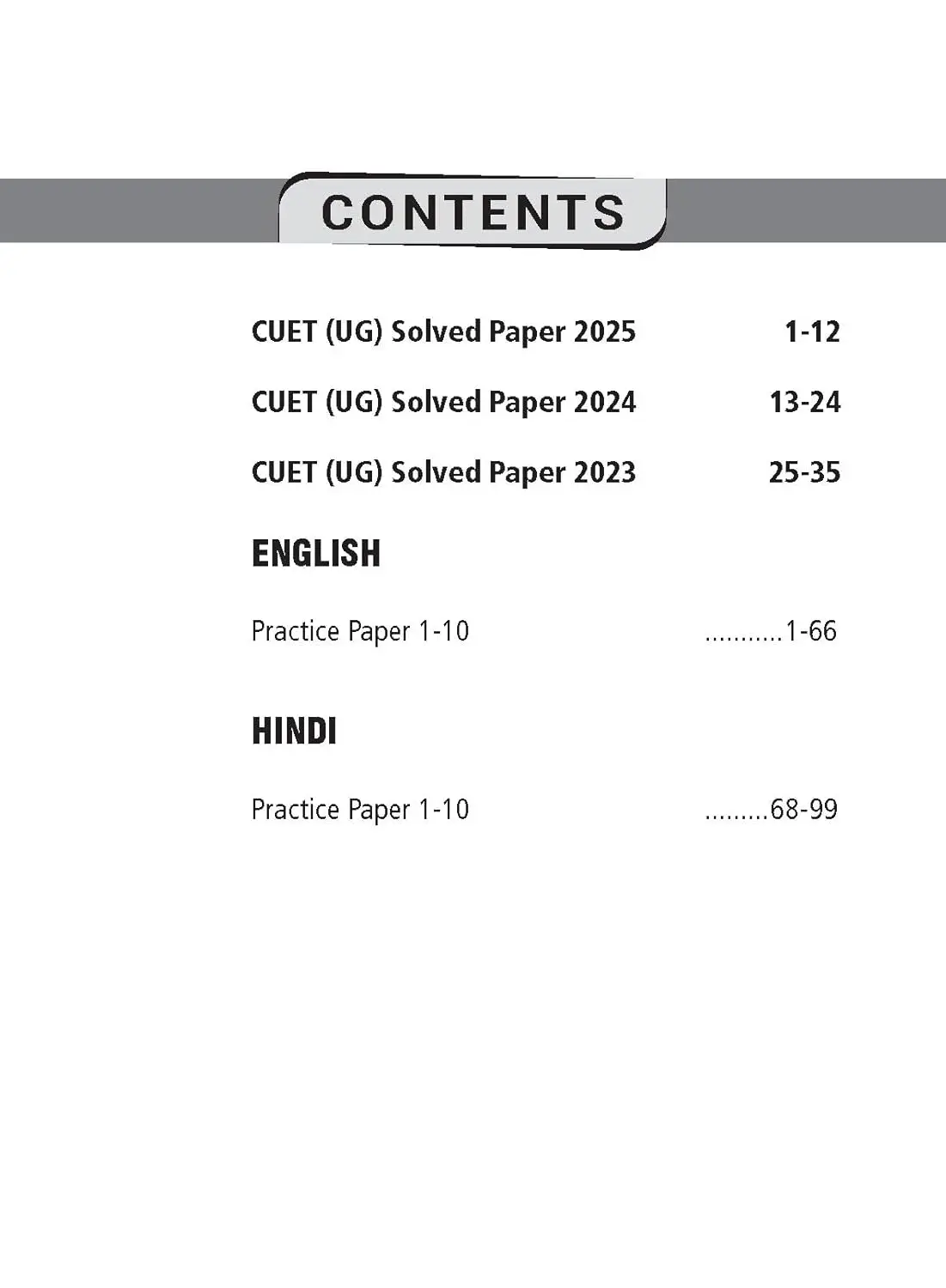 MTG CUET UG 10 Practice Papers + 1000 MCQs for 2026 Examination - English & Hindi | 9789369571529 view 2