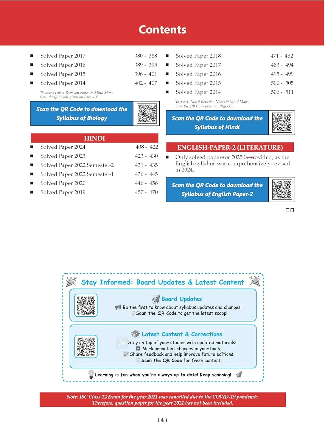 Oswaal ISC 12 Past 10 Years Solved Papers for Examination 2026 (2015-2025) - Science PCB - English 1, English 2, Physics, Chemistry, Biology, Computer Science & Hindi | 9789367477243 view 3