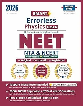 Smart Errorless Physics Class 12 for NEET | 9789389160956
