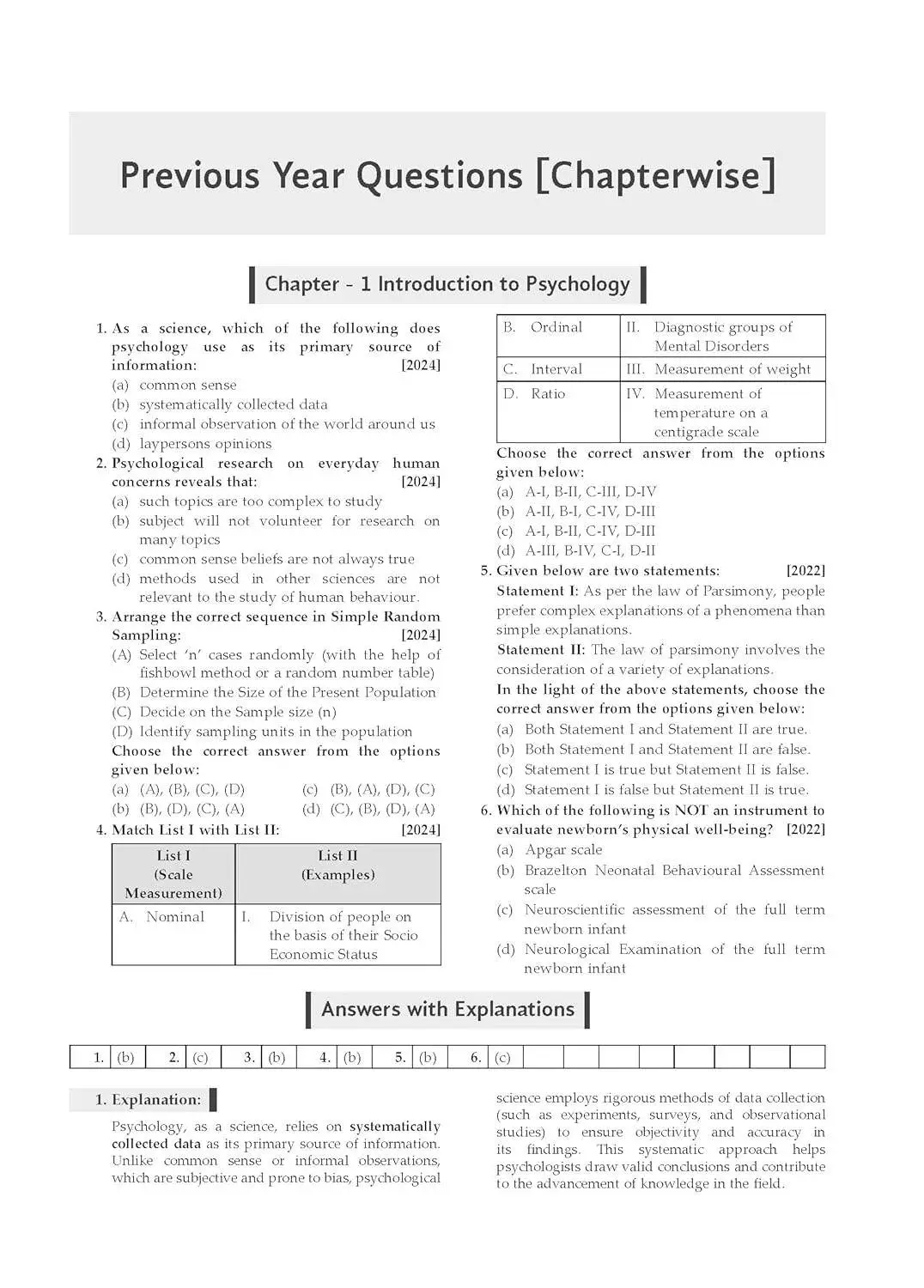 Oswal NTA CUET (PG) Question Bank - Psychology | 9789348145192 view 3