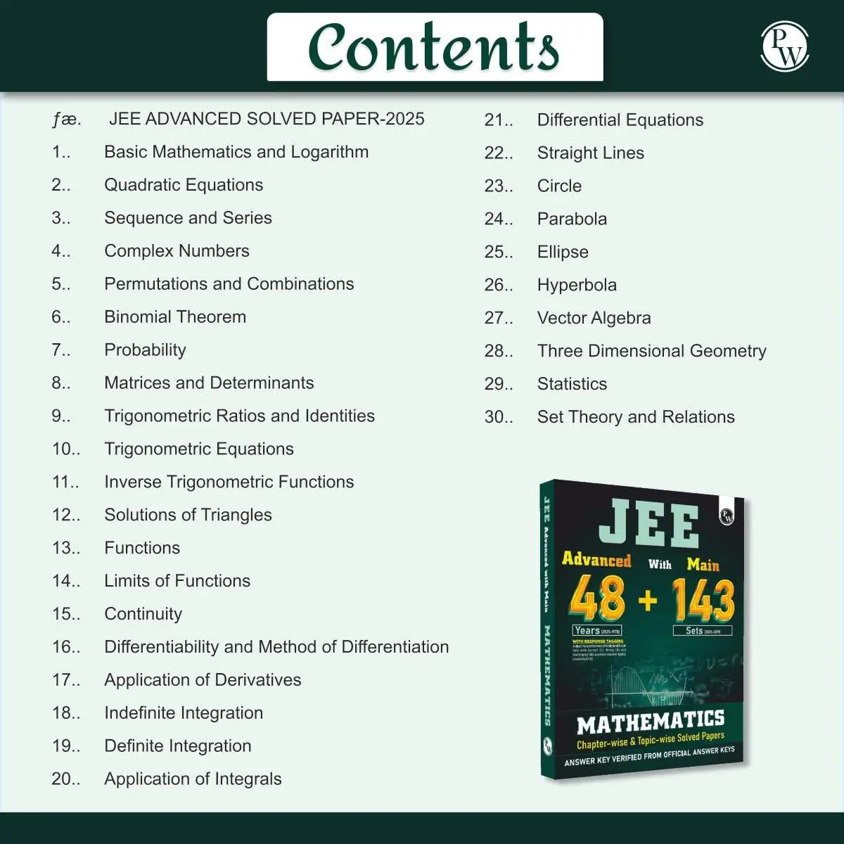 Physic Wallha JEE Adv & Mains Mathematics 48 Years Chapter & Topicwise Solved Papers | 9789371533416 view 3