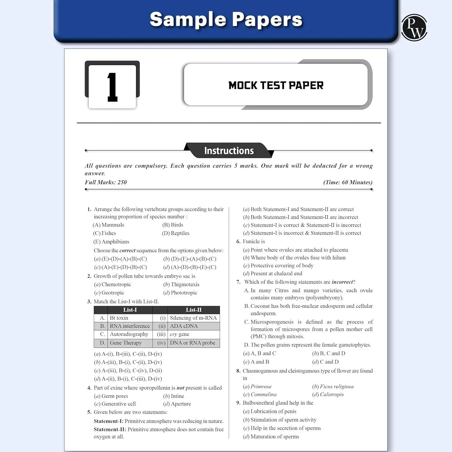 Physic Wallha CUET UG Entrance Exam Books 2026 – Biology | Chapterwise & Topicwise MCQs Question Bank (2025–2022) | 9789371531726 view 8