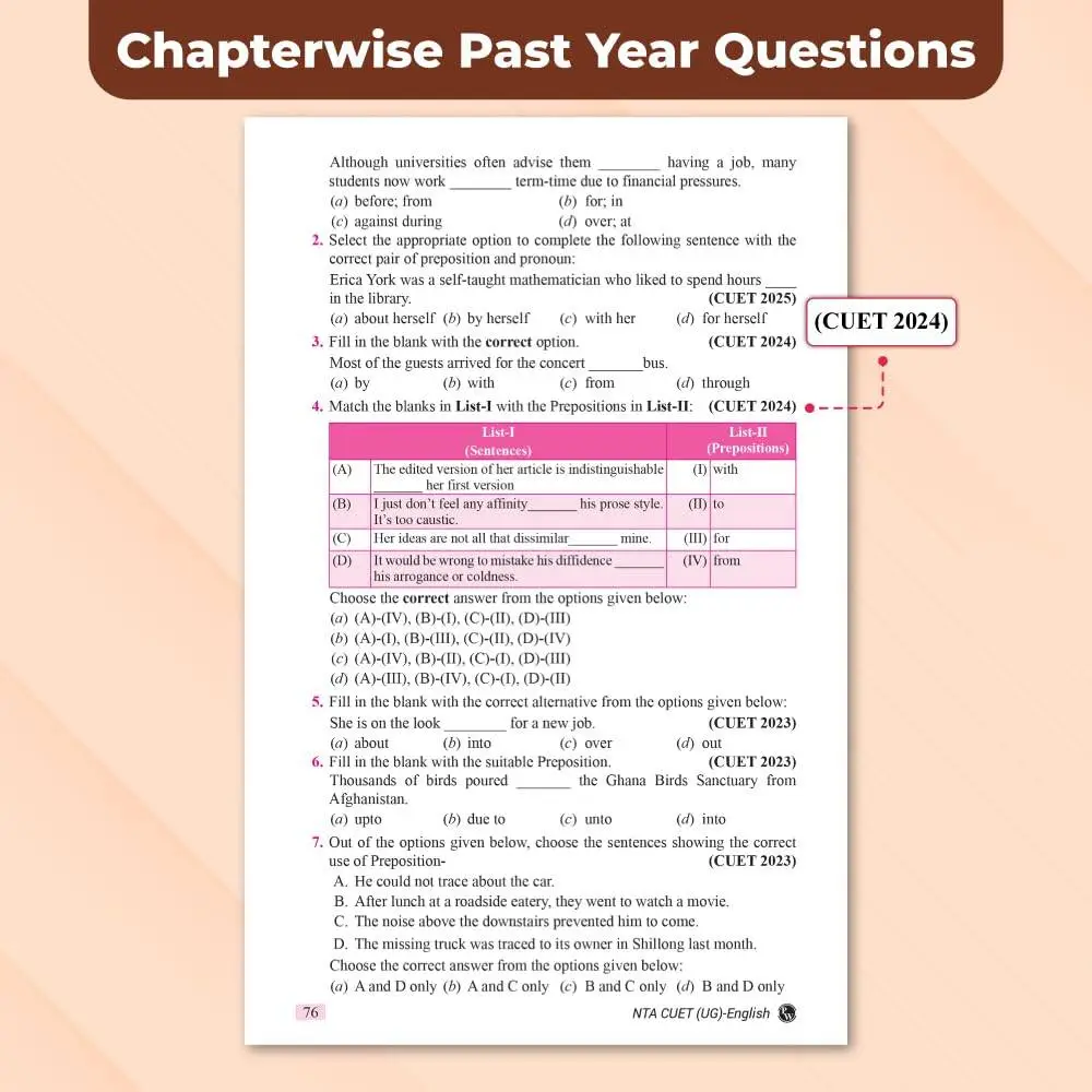 Physic Wallha CUET UG Entrance Exam Books 2026 – English Language Chapterwise & Topicwise Theory (2025–2022) | 9789371539159 view 7