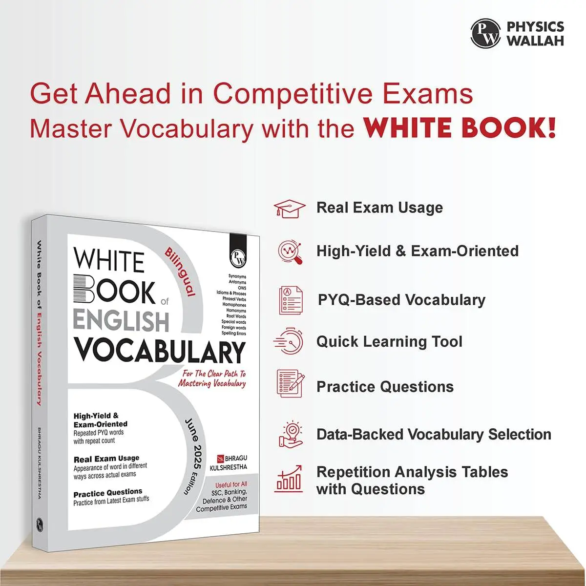 Physics Wallha White Book of English Vocabulary June 2025 Edition Bhragu Kulshrestha | 9789368973119 view 2