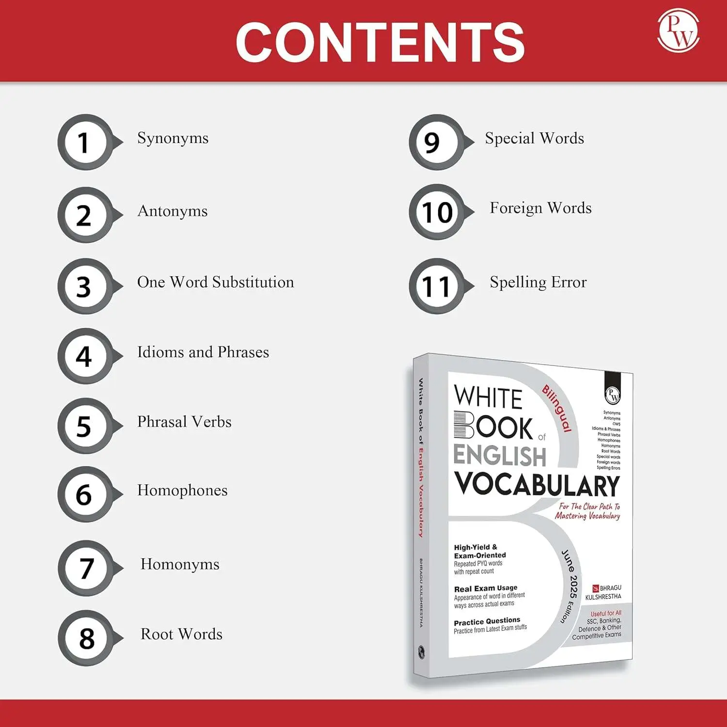 Physics Wallha White Book of English Vocabulary June 2025 Edition Bhragu Kulshrestha | 9789368973119 view 4