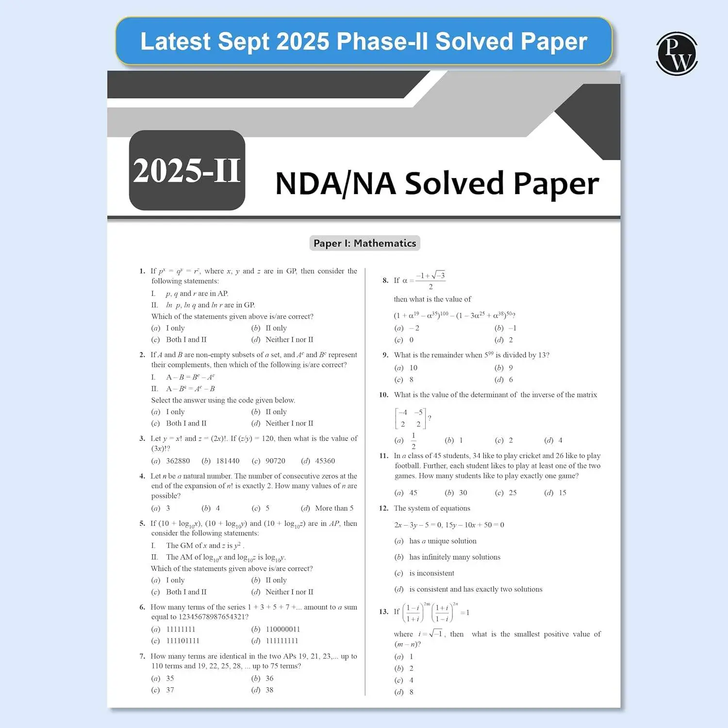 NDA/NA 23 Previous Years Solved Papers (2014–Sept 2025) Math General Ability Chatperwise & Topicwise | 9789371535847 view 4