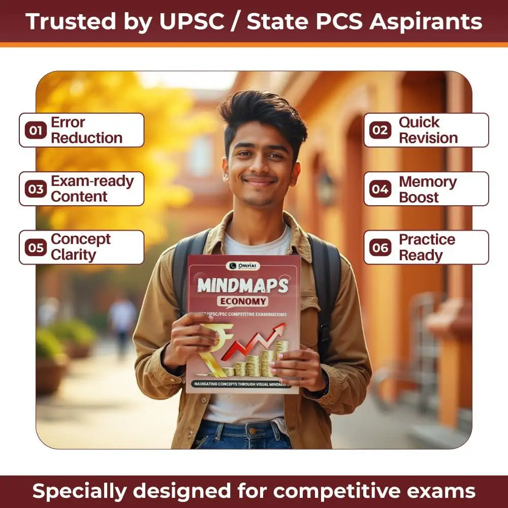 Physics Wallha ONLYIAS UPSC Mindmaps Economy For UPSC/PSC Competitive Examinations | 9789368978428 view 6