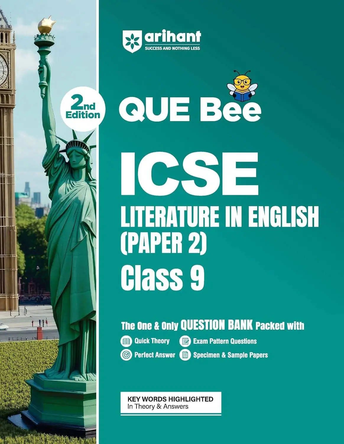 Arihant ICSE English Literature Class 9 Exam 2027 | Que Bee 2nd Edition 2027 | F1287 | 9789378167706
