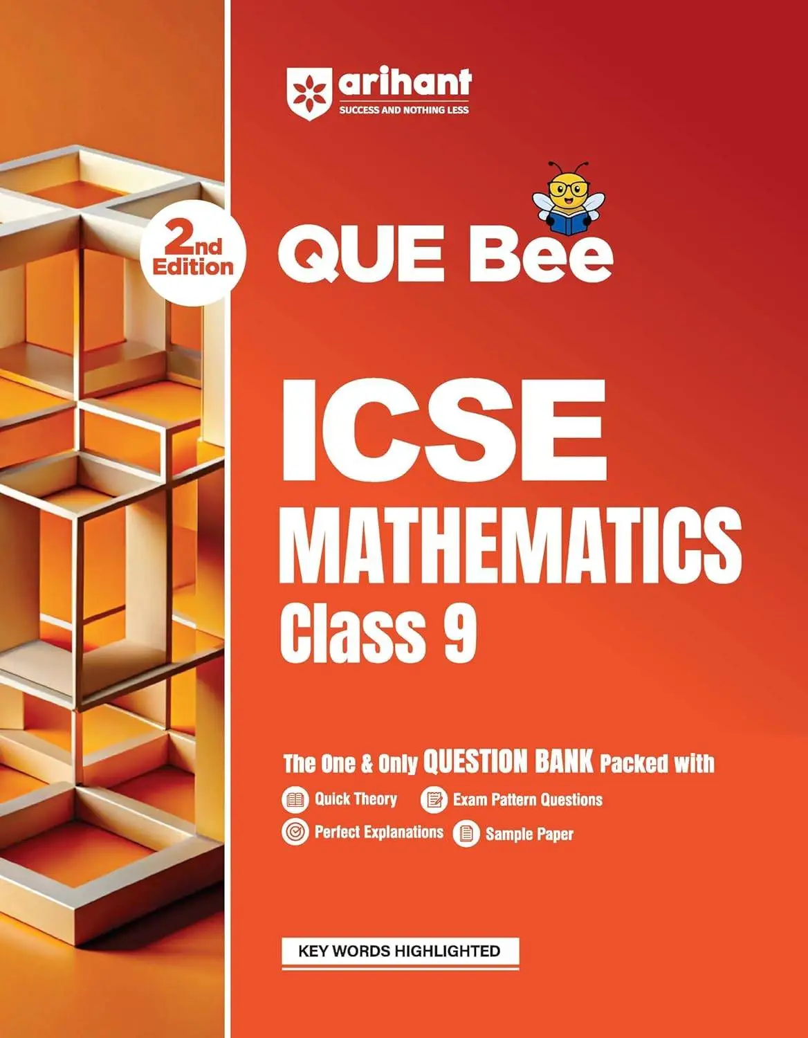 Arihant ICSE Mathematics Class 9 Exam 2027 | Que Bee 2nd Edition 2027 | F1290 | 9789378168321