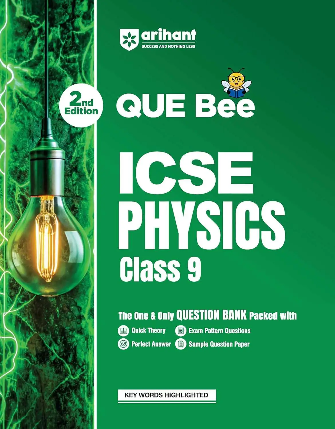 Arihant ICSE Physics Class 9 Exam 2027 | Que Bee 2nd Edition 2027 | F1283 | 9789378167553