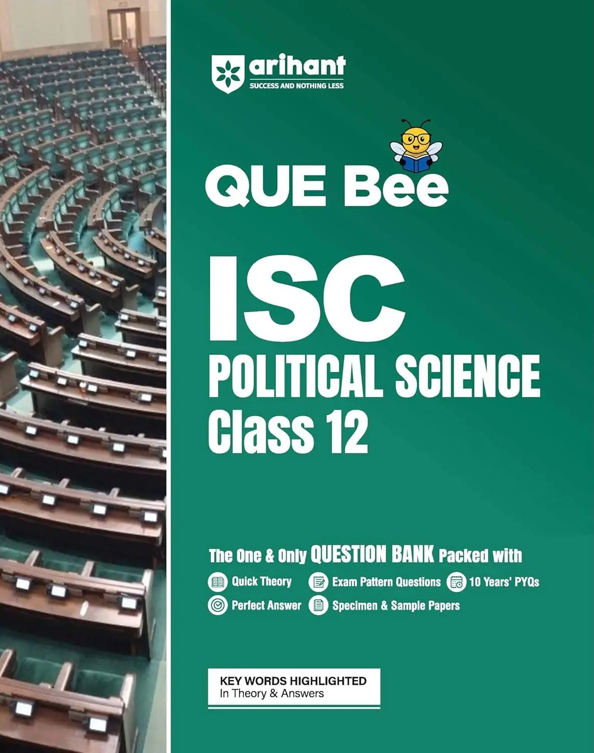 Arihant ISC Class 12 Question Bank - Political Science Exam 2027 | QUE Bee Edition 2027 | F1378 | 9789378162428