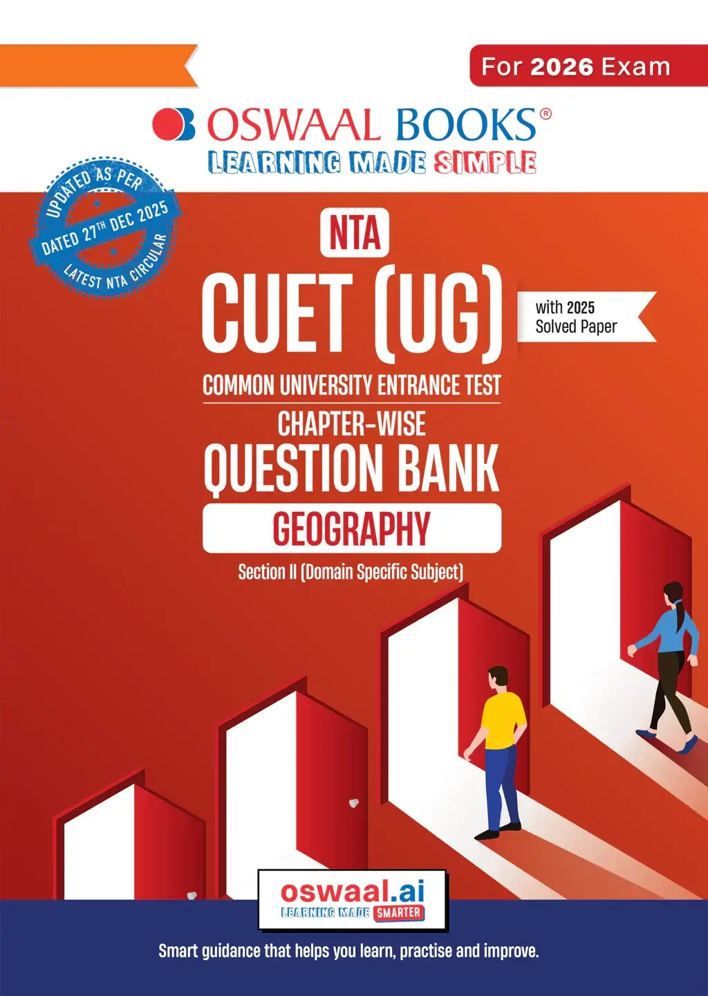 Oswaal NTA CUET (UG) Chapter-wise Question Bank Geography For 2026 Exam | 9789373019451