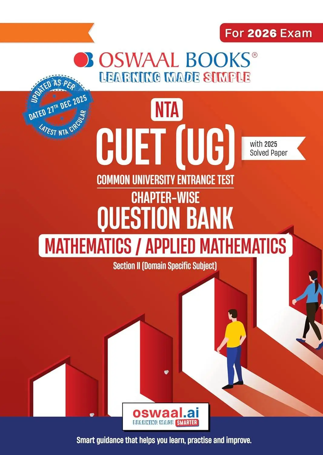 Oswaal NTA CUET (UG) Chapter-wise Question Bank Mathematics/Applied Mathematics For 2026 Exam | 9789373010243