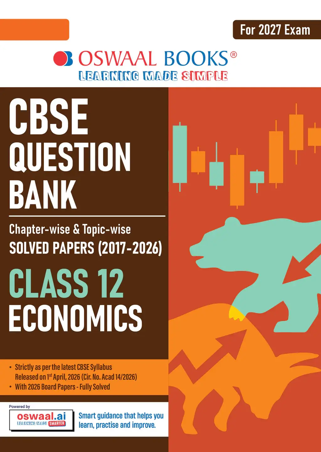 CBSE Question Bank Class 12 Economics Exam 2027 by Oswaal Books | 9789373011479