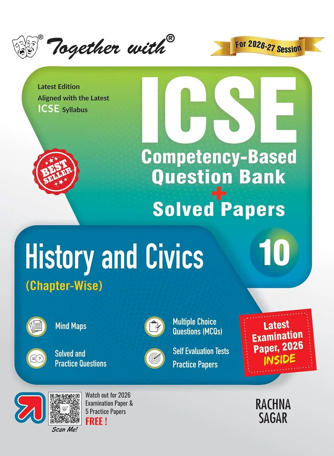 Together with ICSE Question Bank Class 10 History & Civics for 2027 board exams| With 10+ Years’ PYQs, Competency-based questions, Latest Examination Paper 2026 | 9789373045467