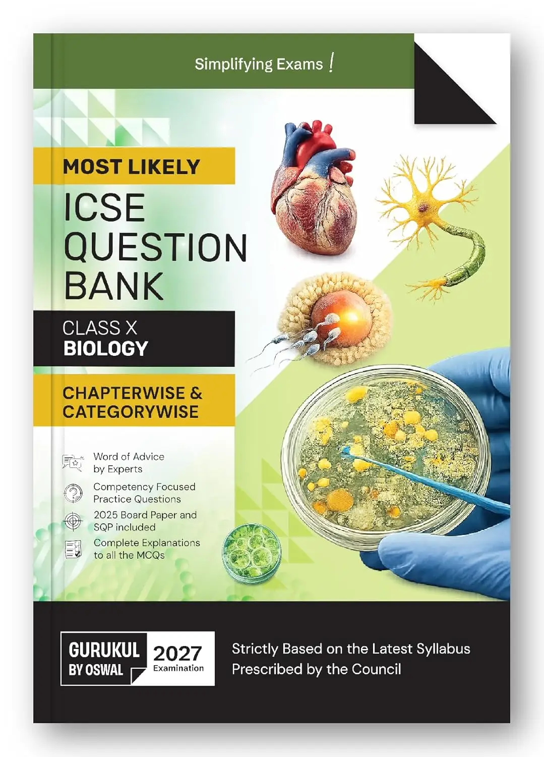 Gurukul by Oswal Biology Most Likely Question Bank ICSE Class 10 For 2027 Exam | 9788199897847