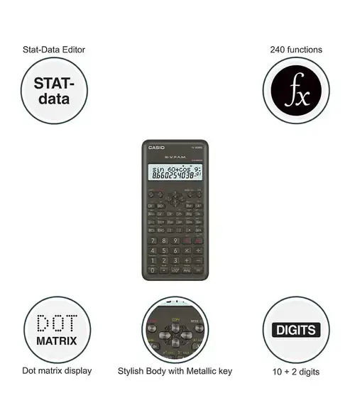 CASIO fx-82MS 2nd Edition Scientific Calculator view 2