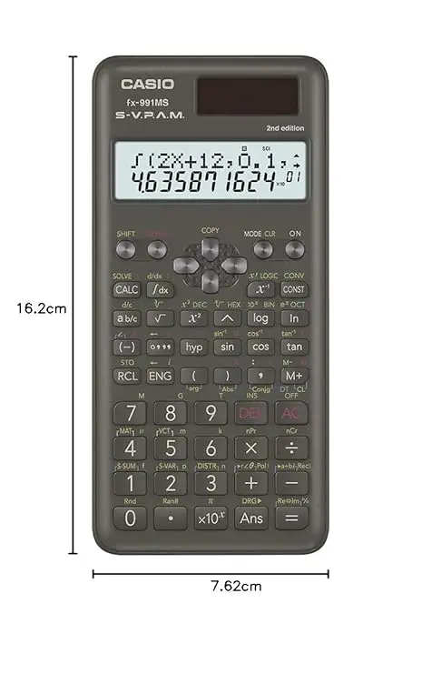 Casio FX-991MS 2nd Gen Non-Programmable Scientific Calculator view 2