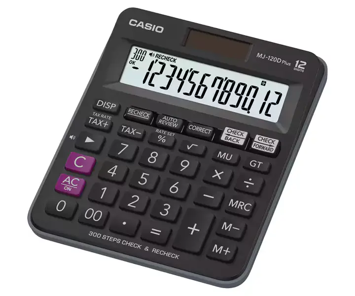 Casio MJ-120D Plus Mini Desk Type Calculator