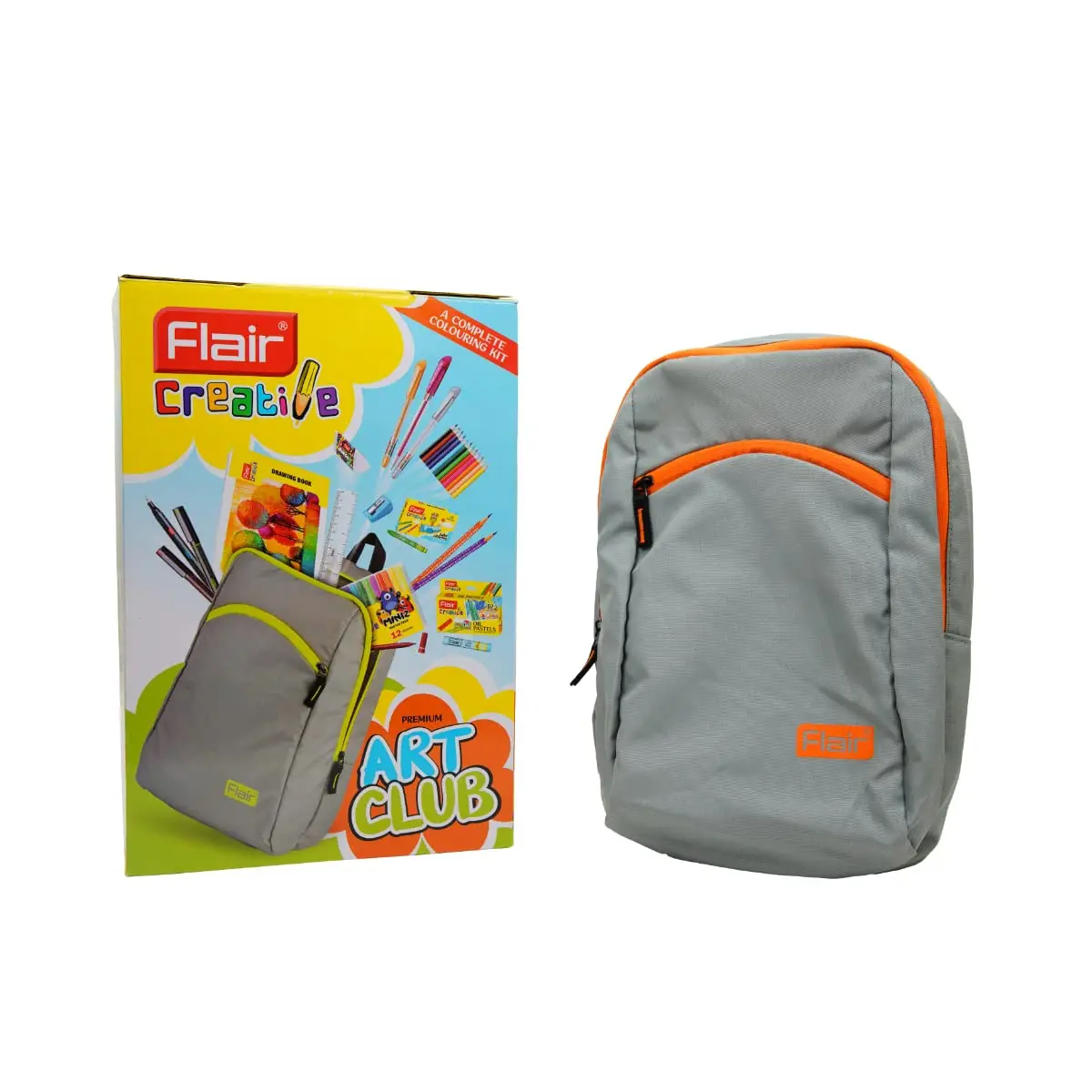 Flair Creative Series Art Club Combination Smart Kit | With Free Zipper Bag | A Complete Coloring Kit | 12 Products & 17 Units, Body Color of Bag May Vary view 3