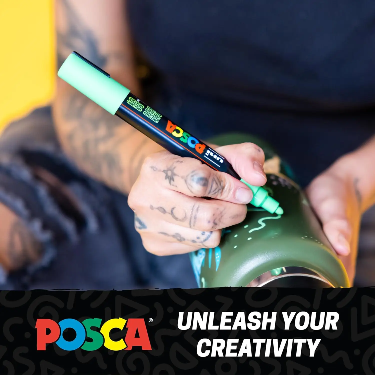 Posca PC-3M Marker | 0.9-1.3 mm Bullet Shaped Tip (Multicolor, Pack of 8) | 4902778246115 view 6