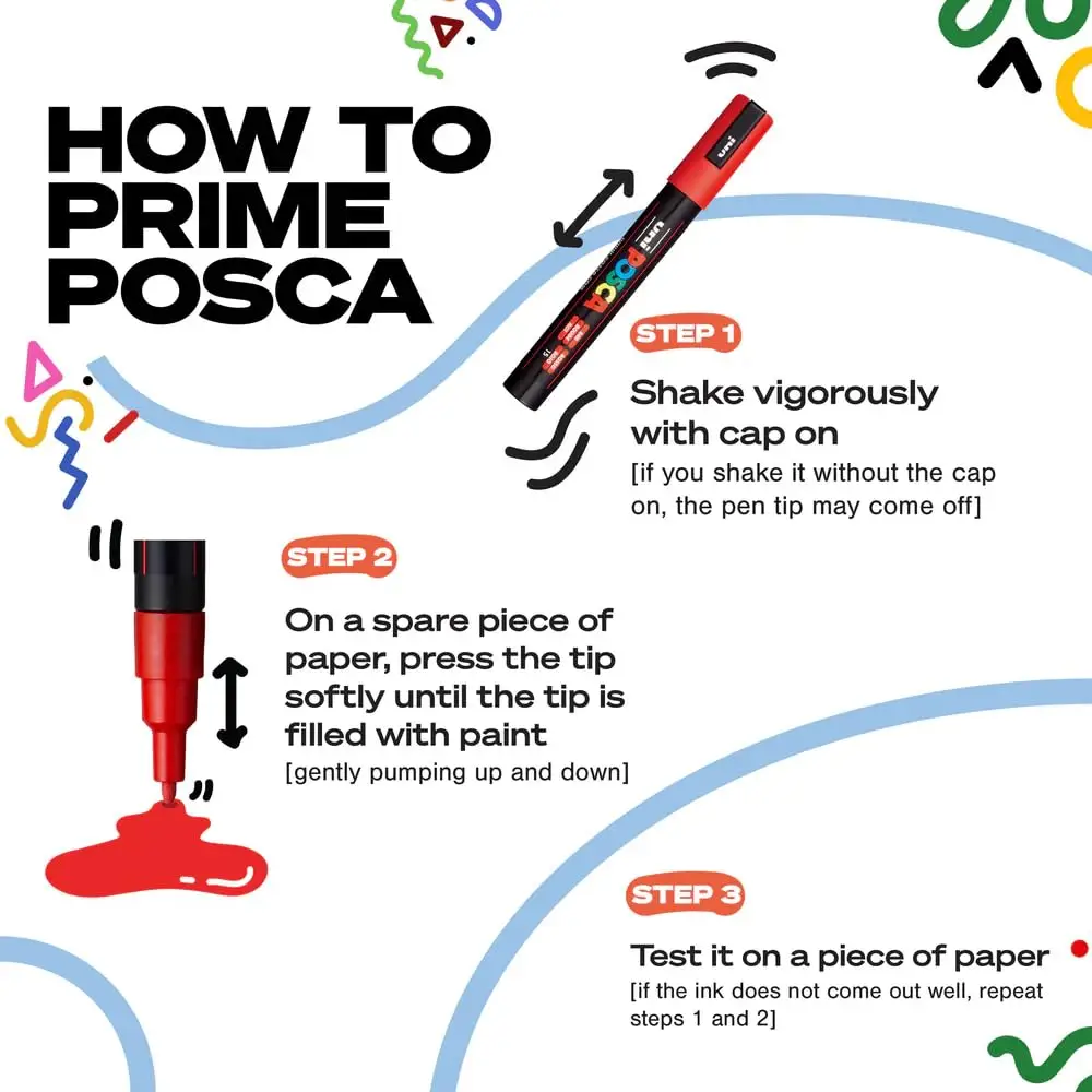 Posca PC-3M Marker | 0.9-1.3 mm Bullet Shaped Tip (Multicolor, Pack of 16) | 4902778246122 view 4
