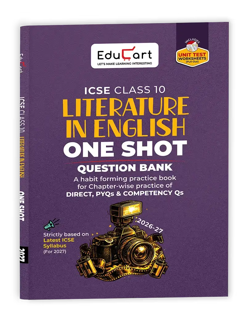 Educart ICSE Class 10 Literature in English One Shot Question Bank 2026-27 | 9789375169352