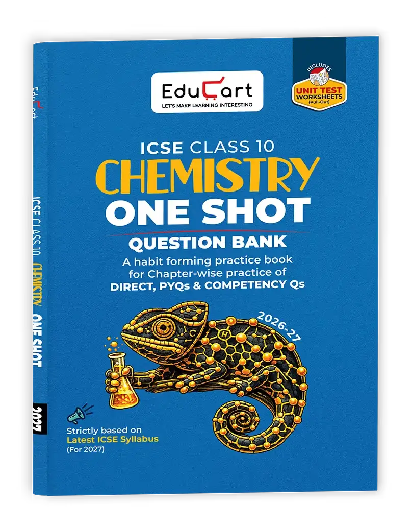 Educart ICSE Class 10 Chemistry One Shot Question Bank 2026-27 | 9789375163534