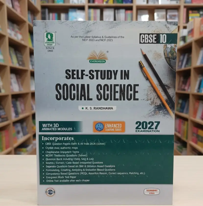 Evergreen Self-Study in Social Science Class 10 For 2027 Exam - K. S. Randhawa | 9788173136023