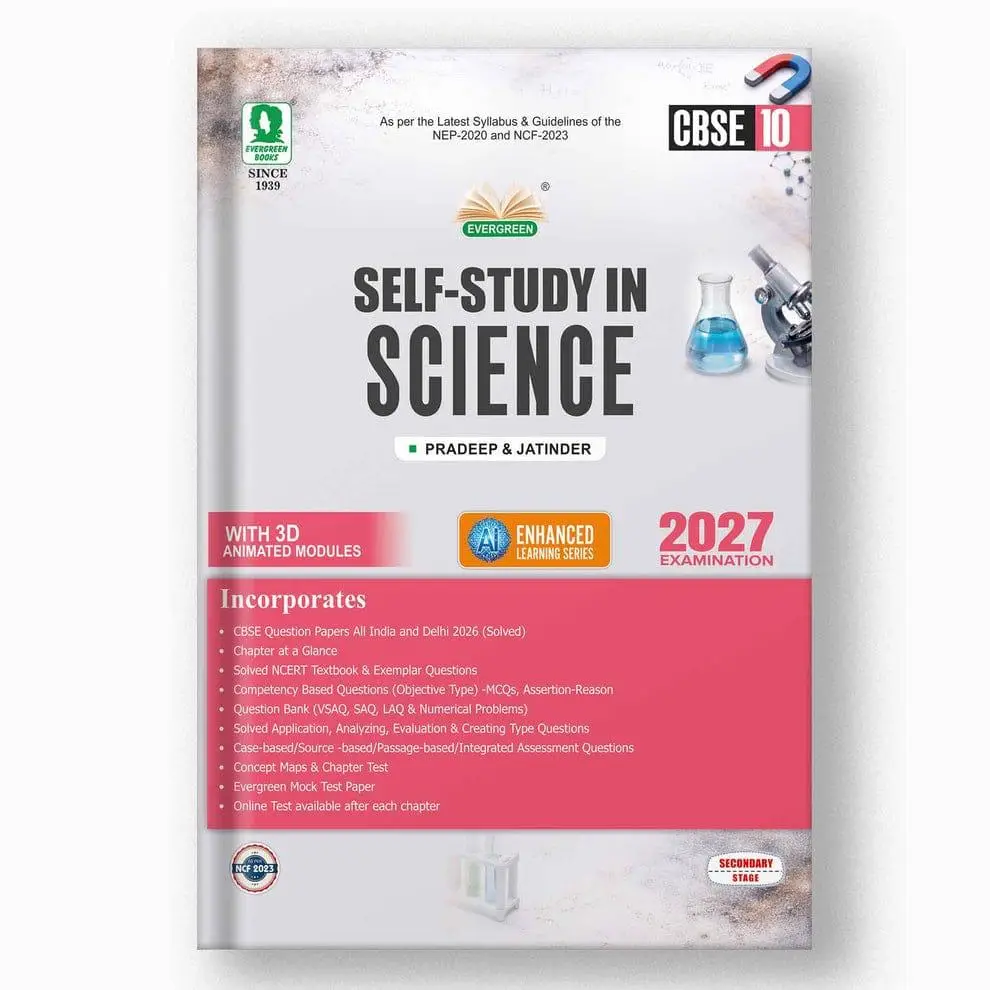 Evergreen Self-Study in Science Class 10 For 2027 Exam | 9788173136115