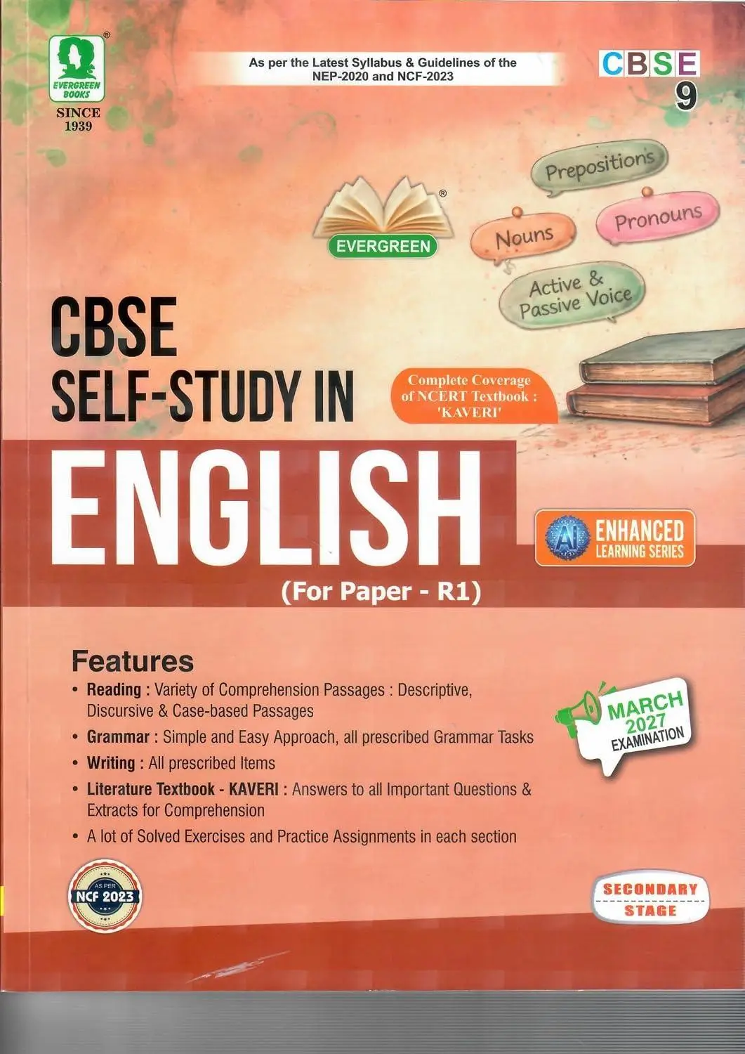Evergreen Self-Study in English (R1) Language and Literature for CBSE Class 9 |9789387531635
