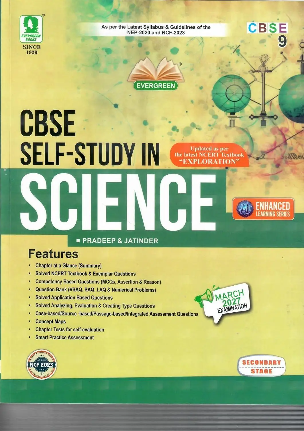 Evergreen Self Study In Science (EXPLORATION )Class 9 For 2027 Exam | 9788173137365