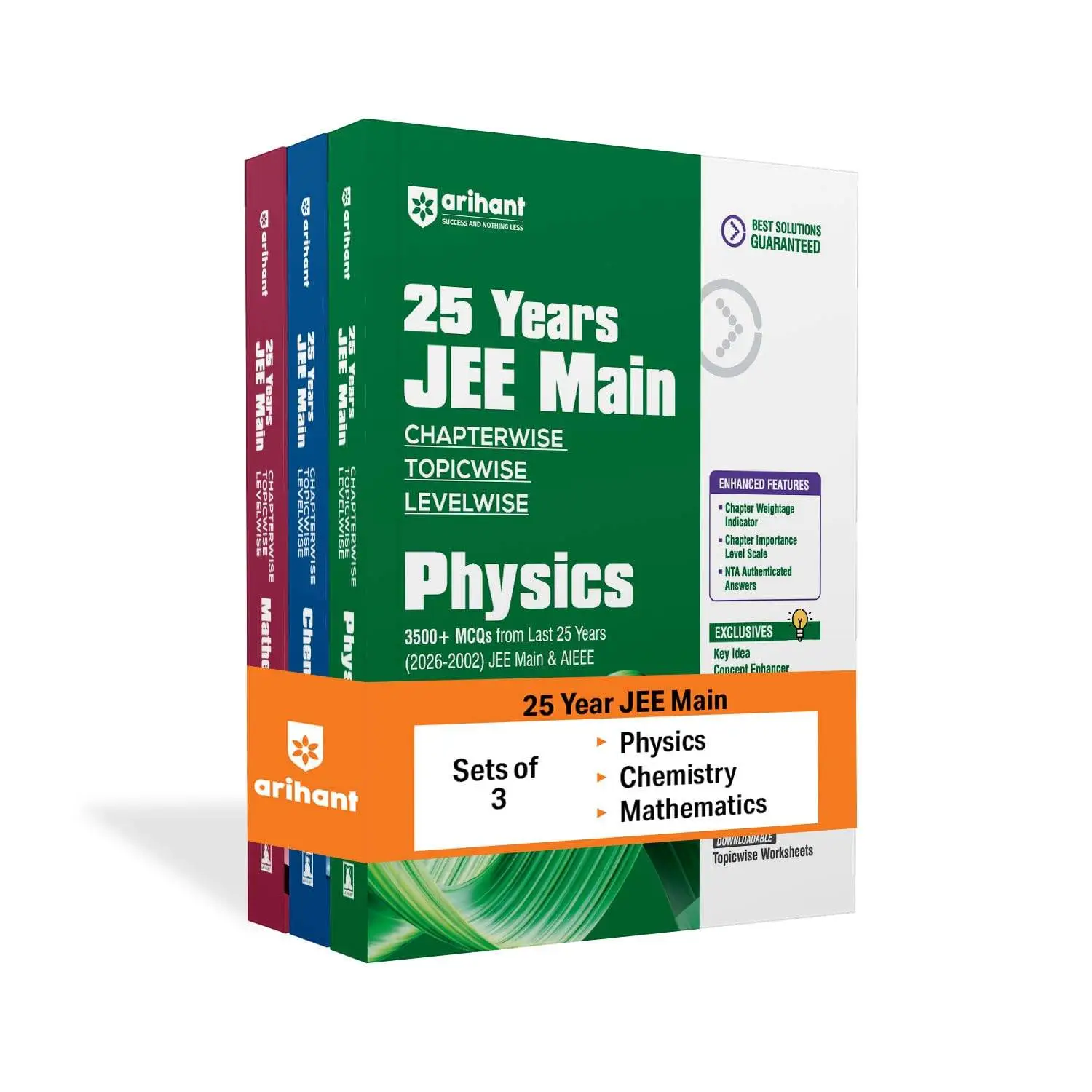 Arihant JEE Main Physics, Chemistry, Mathematics ( Combo Set of 3 Books ) - 25 Years JEE Main & AIEEE view 3