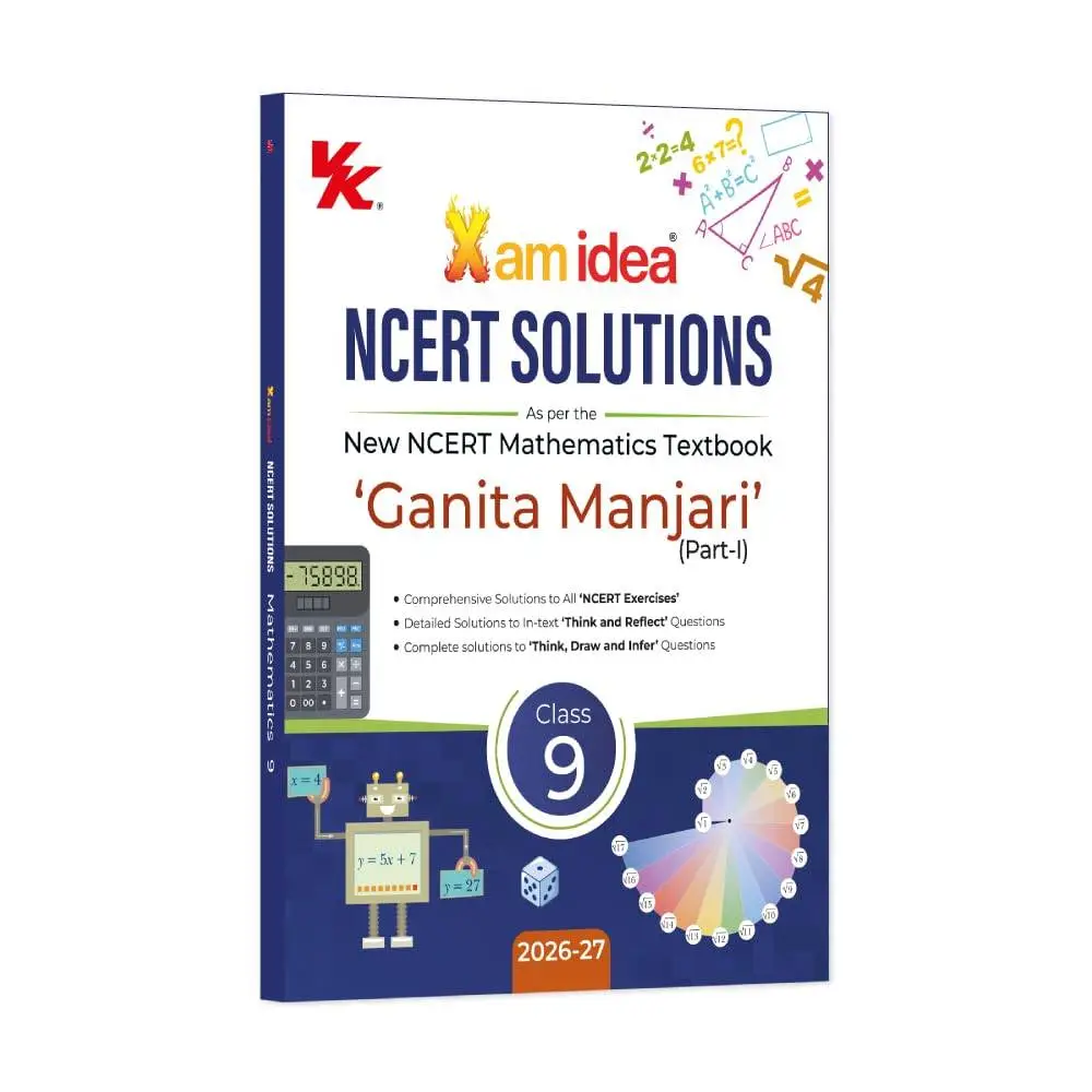 Xam idea NCERT Solutions Mathematics Class 9 (Ganita Manjari Part-1) | CBSE 2026-27 | 9789377018177
