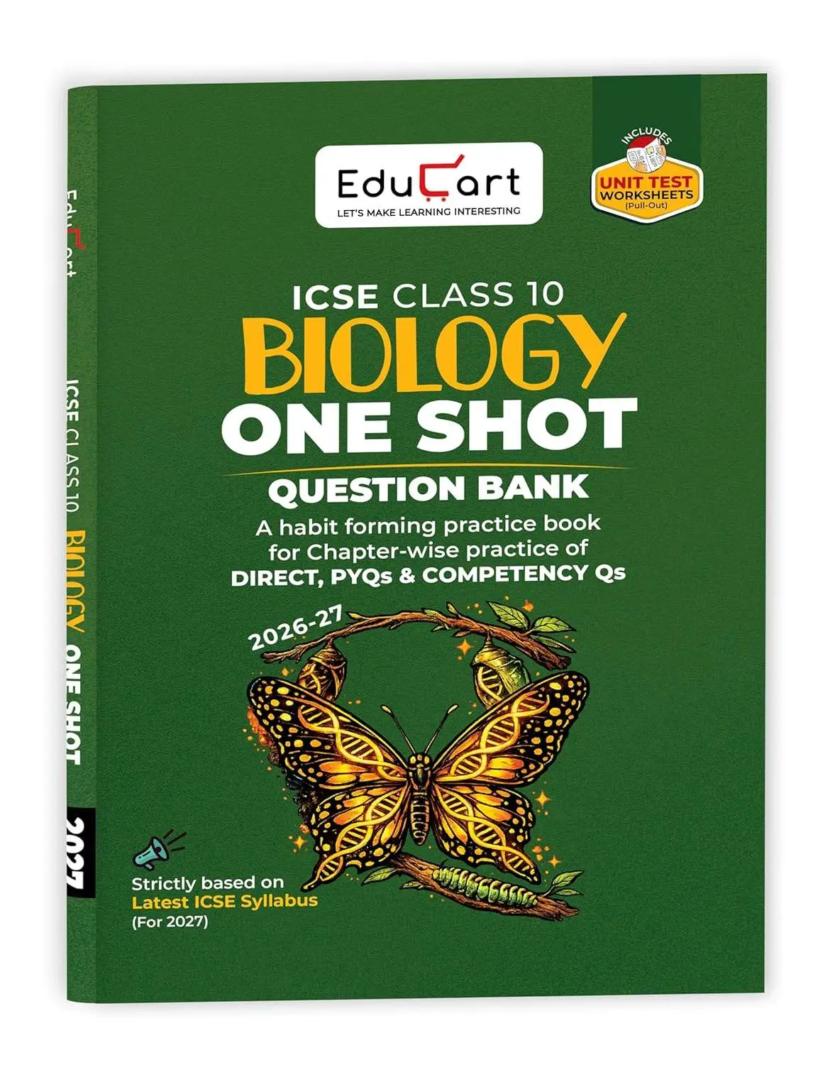 Educart ICSE Class 10 Biology One Shot Question Bank 2026-27 | 9789375164272