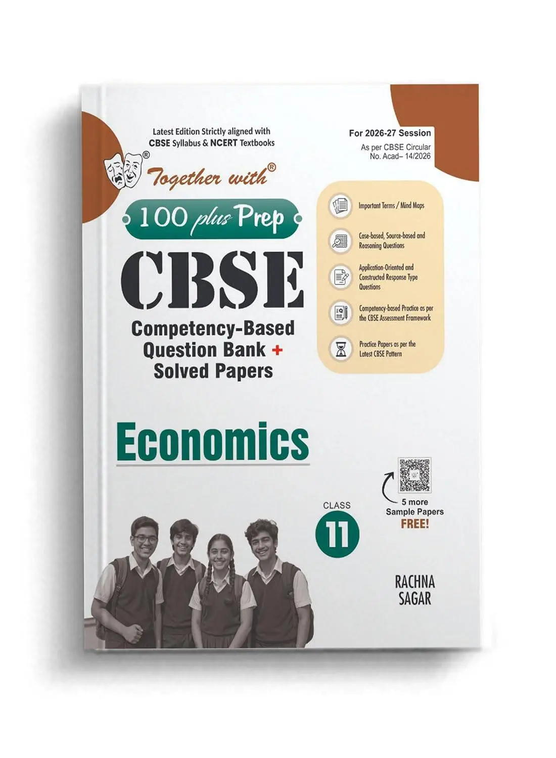 Together with 100 Plus Prep CBSE Question Bank for Class 11 Economics 2026-27 edition | 9789378329043