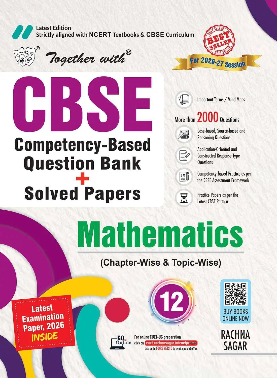 Together with CBSE Question Bank Class 12 Maths for Session 2026-27| 9789373043081