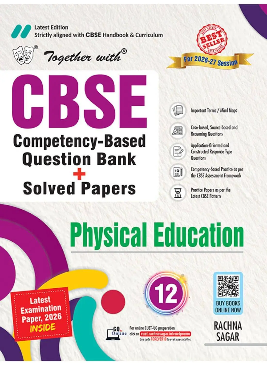 Together with CBSE Question Bank for Class 12 Physical Education 2026–27| 9789373047775