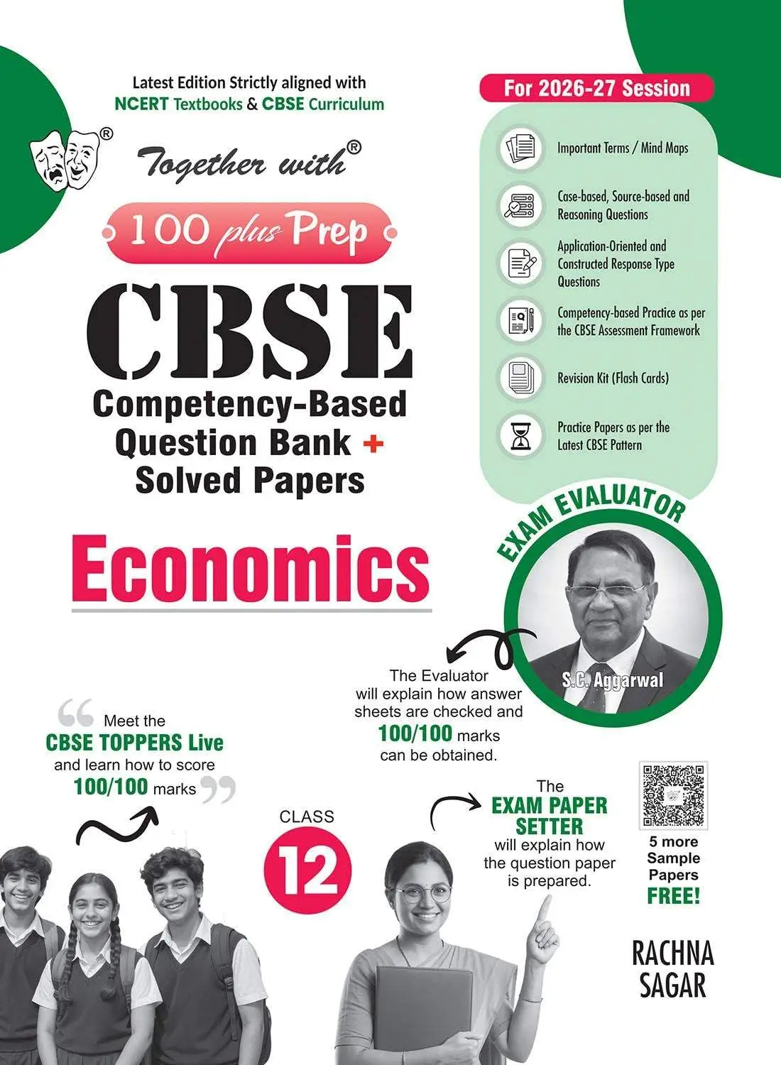Together with 100 Plus Prep CBSE Chapter wise Question Bank Economics for Class 12 2026–2027| 9789378326516