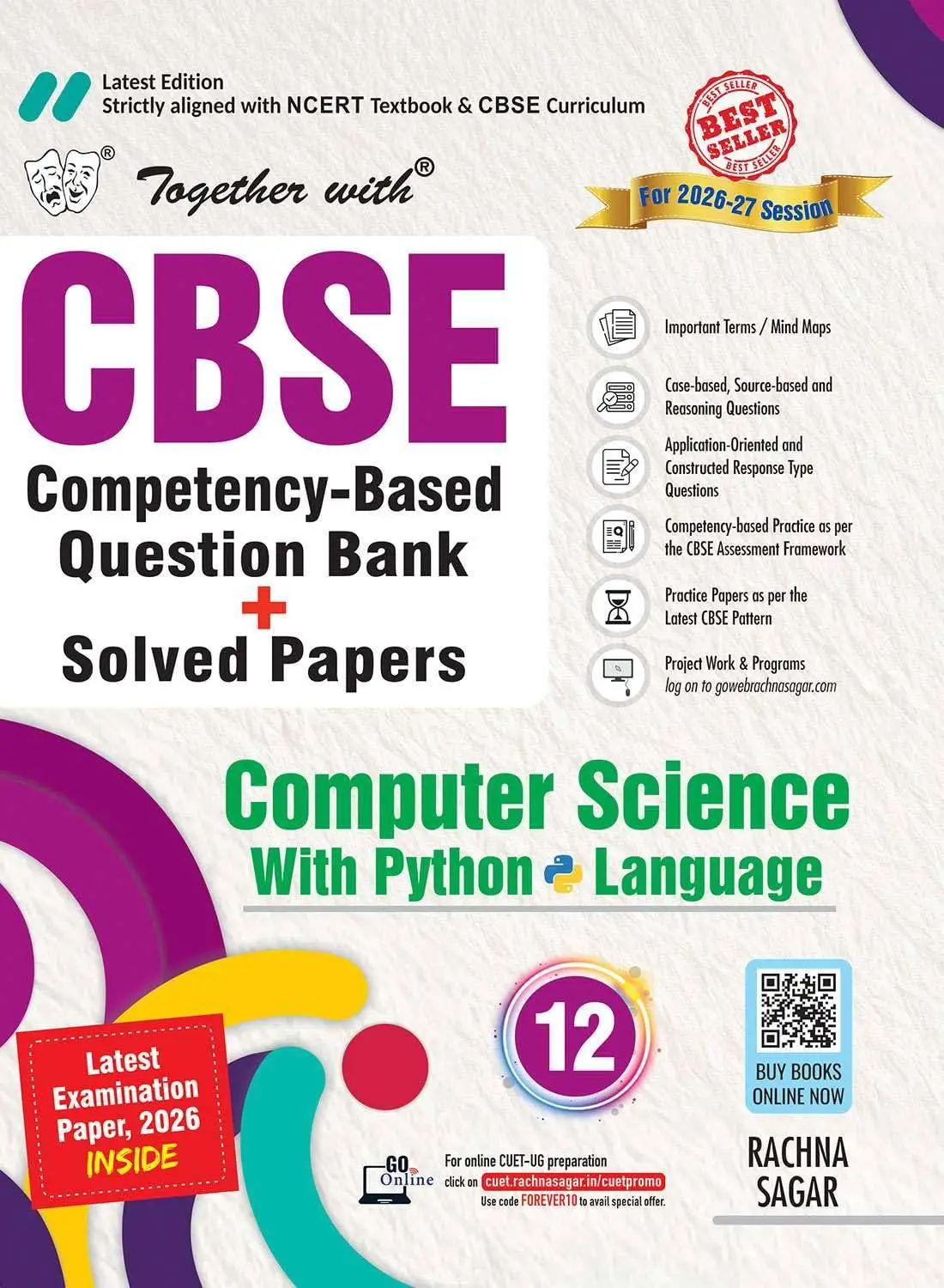 Together with CBSE Question Bank Class 12 Computer Science with Python Language 2026-27| 9789373042763