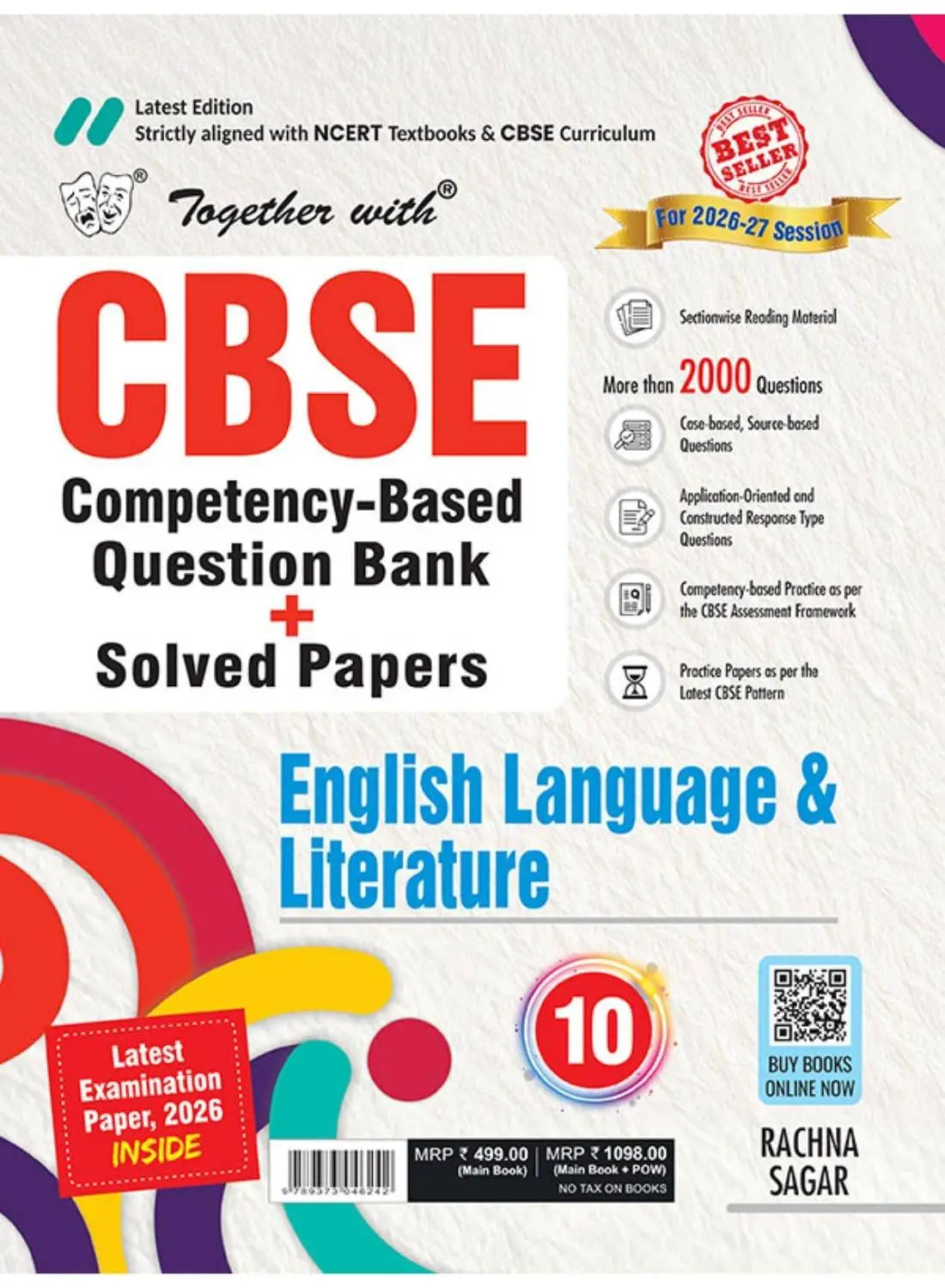 Together with CBSE Question Bank for Class 10 English LLR 2027 | 9789373046242
