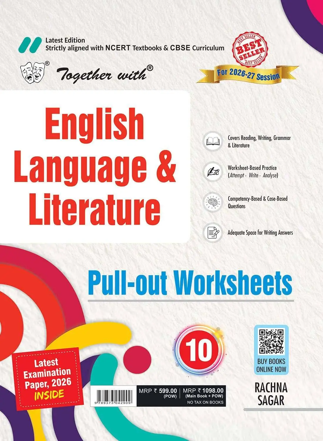 Together with CBSE Question Bank for Class 10 English Language & Literature PoW 10 2026–27 | 9789373042909