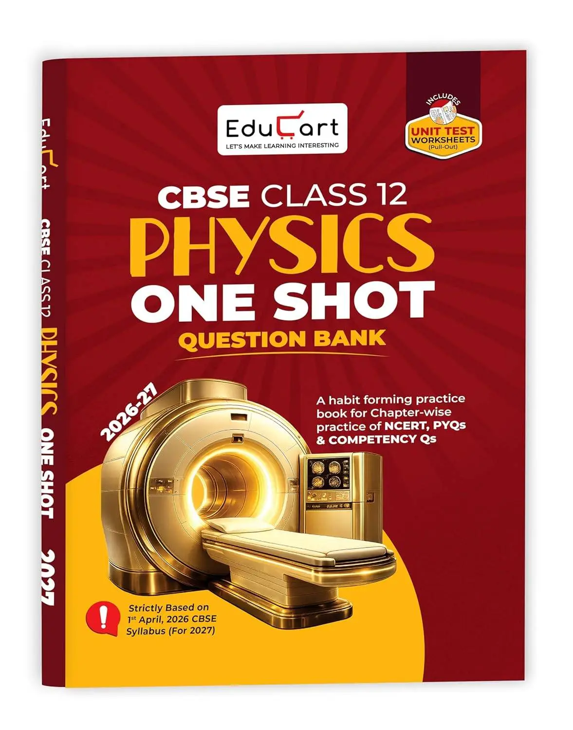 Educart CBSE Class 12 Physics One Shot Question Bank 2026–27 | 9789375164715
