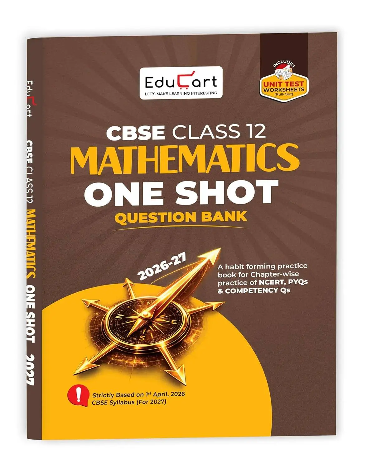Educart CBSE Class 12 Mathematics One Shot Question Bank 2026–27 | 9789375164326
