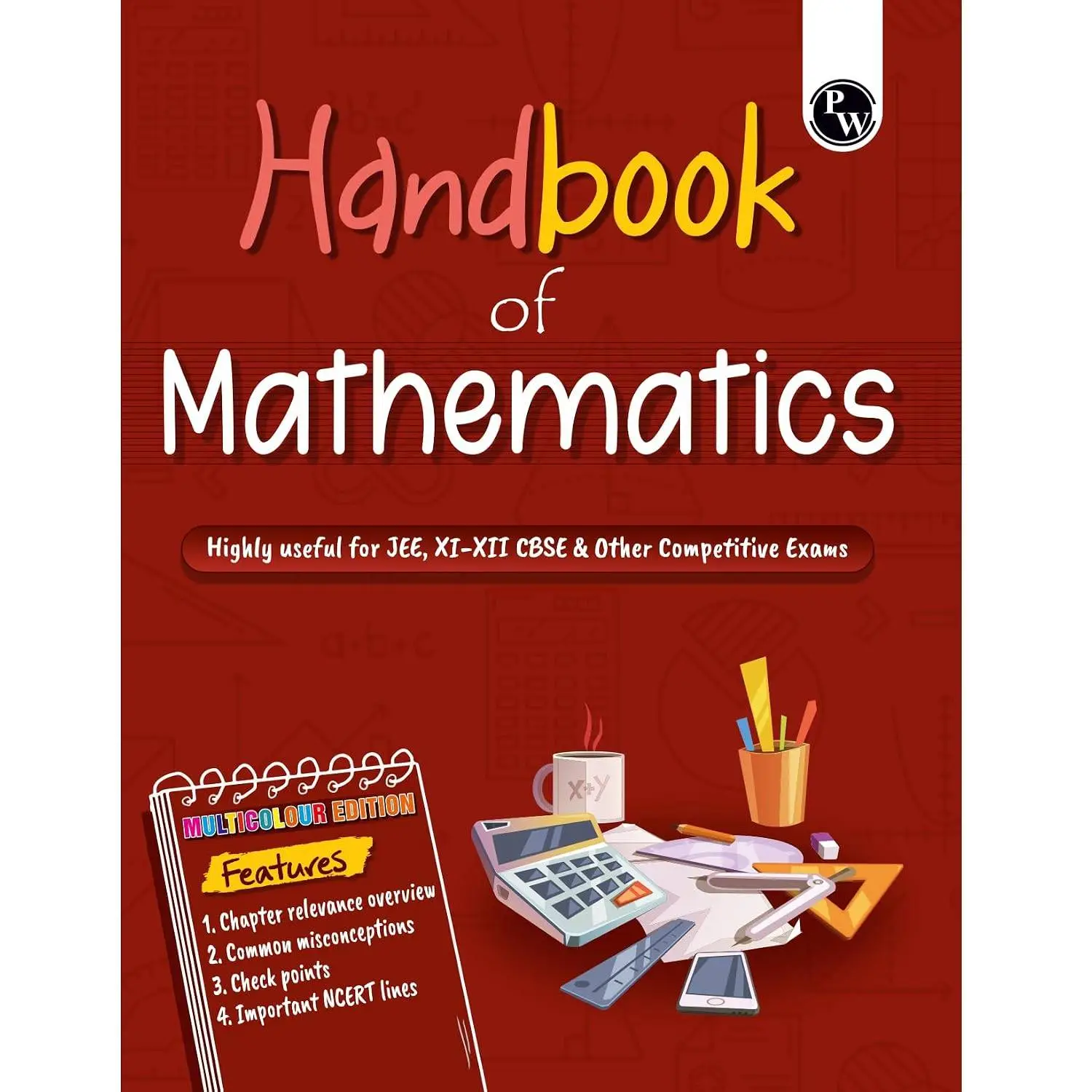 PW Maths Handbook For 2026-27 Exams | Highly Useful For JEE, CBSE Class 11-12 & Other Competitive Exams | 9789378183416