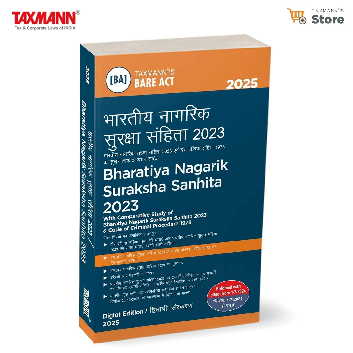 Taxmann's Bharatiya Nagarik Suraksha Sanhita (BNSS) 2023 | 9789364551571