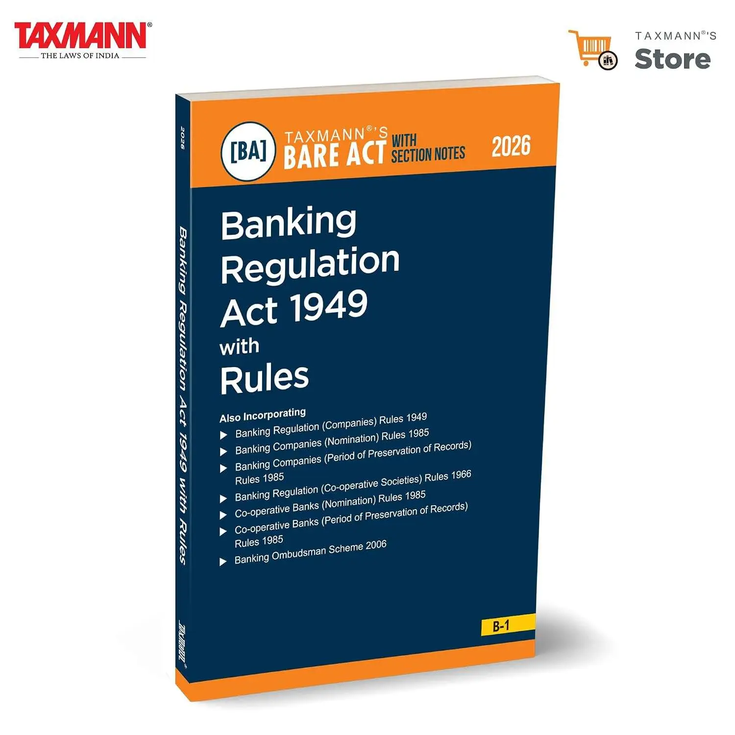 Taxmann's Banking Regulation Act 1949 with Rules | B-1 | 9789371265928
