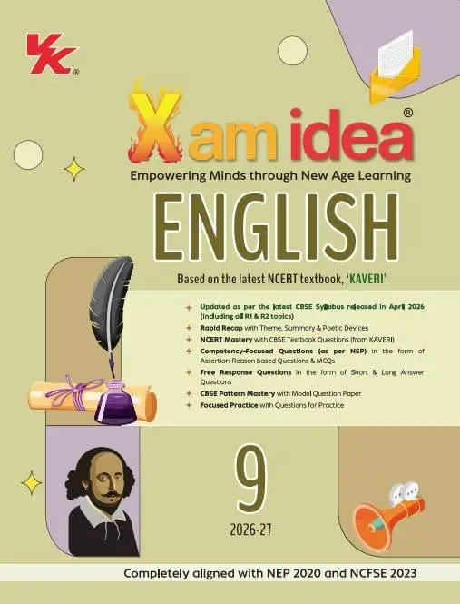 Xam idea English – Class 9 (Kaveri) | CBSE 2026–27 | 9789377010065