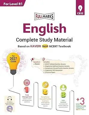 Full Marks English Complete Study Material for Class 9 | Based on New NCERT Textbook KAVERI | 9789353696870