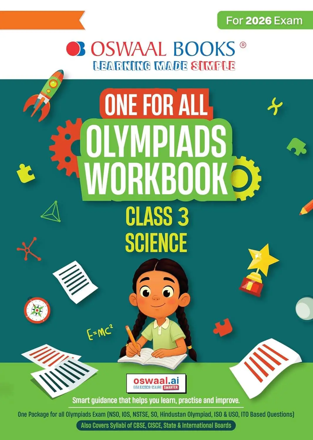 Oswaal One For All Olympiads Workbook Class 3 Science | Questions for SOF NSO & Other Olympiad Exams 2026 | 9789373014470